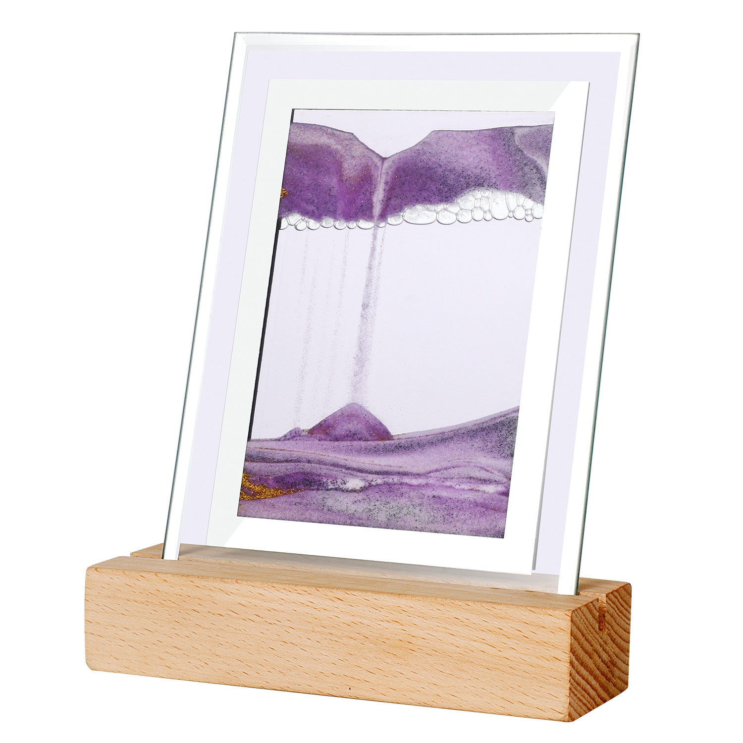 Moving Sand Art LED Lamp showing different color variants