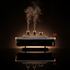 Creative Retro Ship Aroma Diffuser emitting ultrasonic cool mist