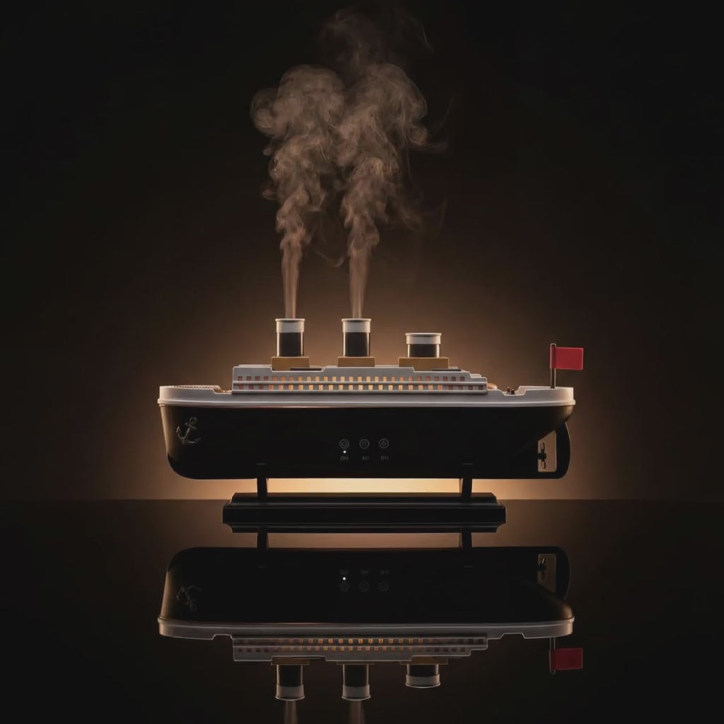 Creative Retro Ship Aroma Diffuser - Ultrasonic Cool Mist Humidifier